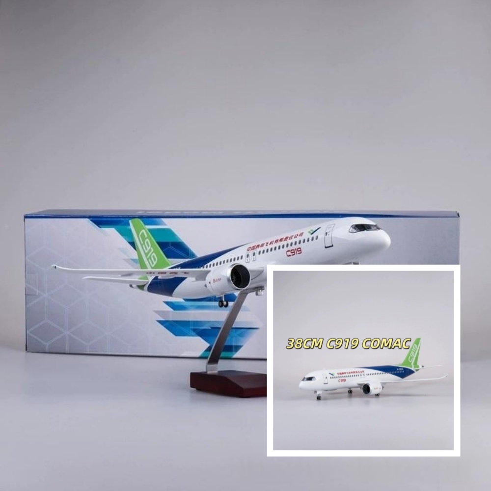 Model Airplane Plastic - โมเดลเครื่องบินพลาสติกขนาด 38 ซม. รุ่น COMAC C919