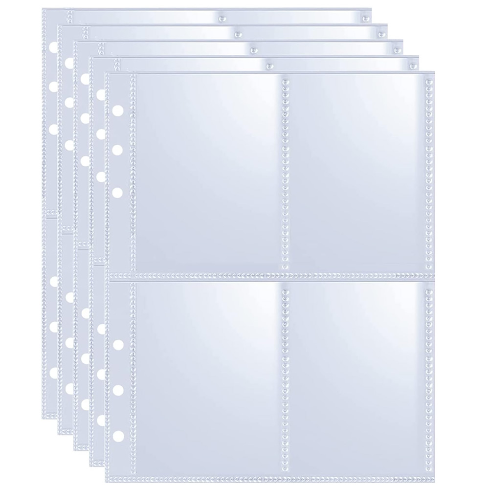 Trading Card Binder - สมุดใส่การ์ดสะสม 4 ช่อง สำหรับใส่การ์ดเบสบอล ยูกิโอ โปเกมอน
