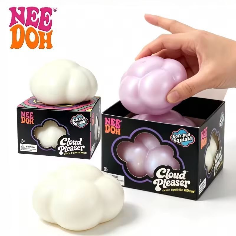 Fidget Cube Original - @Needoh Cloud Pleaser ของเล่นบีบคลายเครียดแบบสโลว์ไรส์ซิ่ง คิวบ์บีบคลายความกังวล สำหรับผู้ที่ต้องการสมาธิและผู้มีภาวะสมาธิสั้น