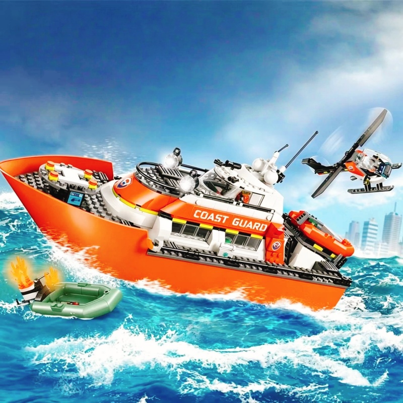 742 ชิ้น เรือกู้ภัย เฮลิคอปเตอ - Lego Set City บทวิจารณ์และราคา