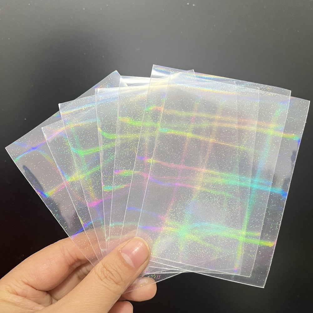 50pcs 65x90 มม.Holographic การ - Card Penny Sleeve บทวิจารณ์และราคา