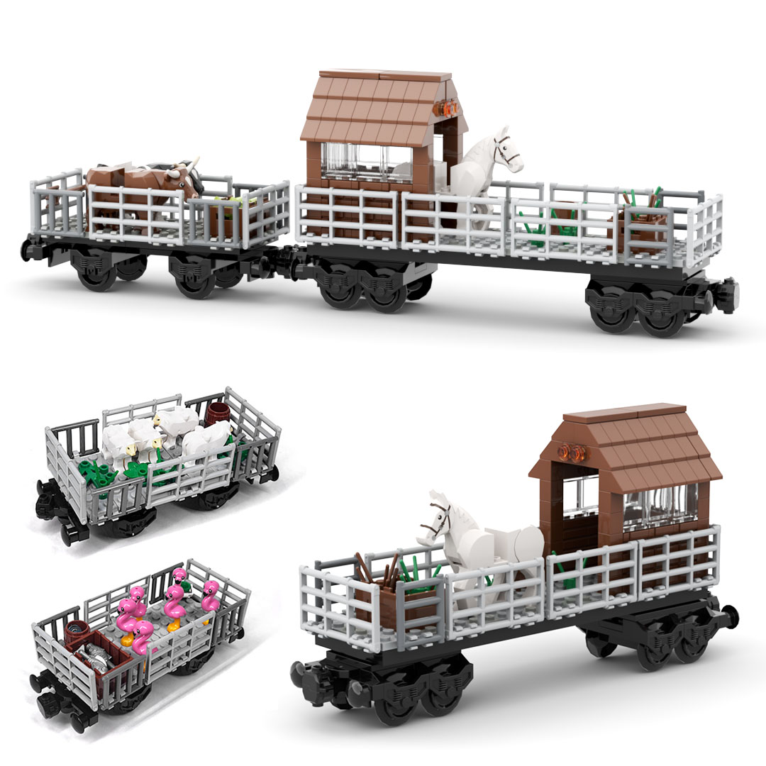 ชุดตัวต่อรถไฟขนส่งสัตว์ MOC ชุ - Lego Set Creator บทวิจารณ์และราคา