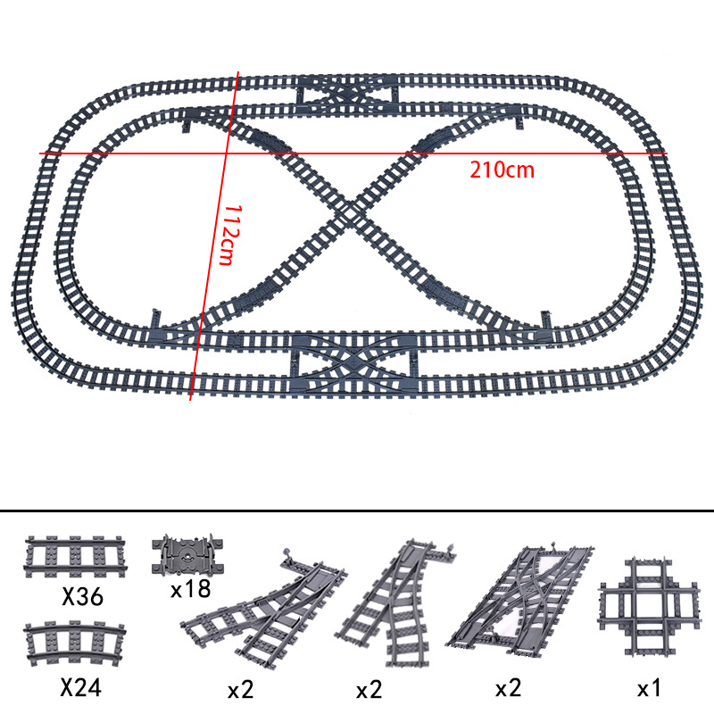 รางรถไฟเมืองใหม่ 7896 7996 ราง - Lego Set City บทวิจารณ์และราคา